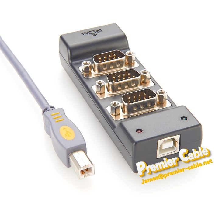 4 Port USB to Serial RS232 Adapter