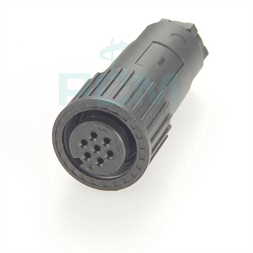 Conectores DIN circulares de zócalo de válvula proporcional de 7 pines