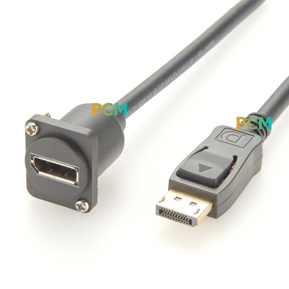 Displayport D-Type Panel Mount Cable factory