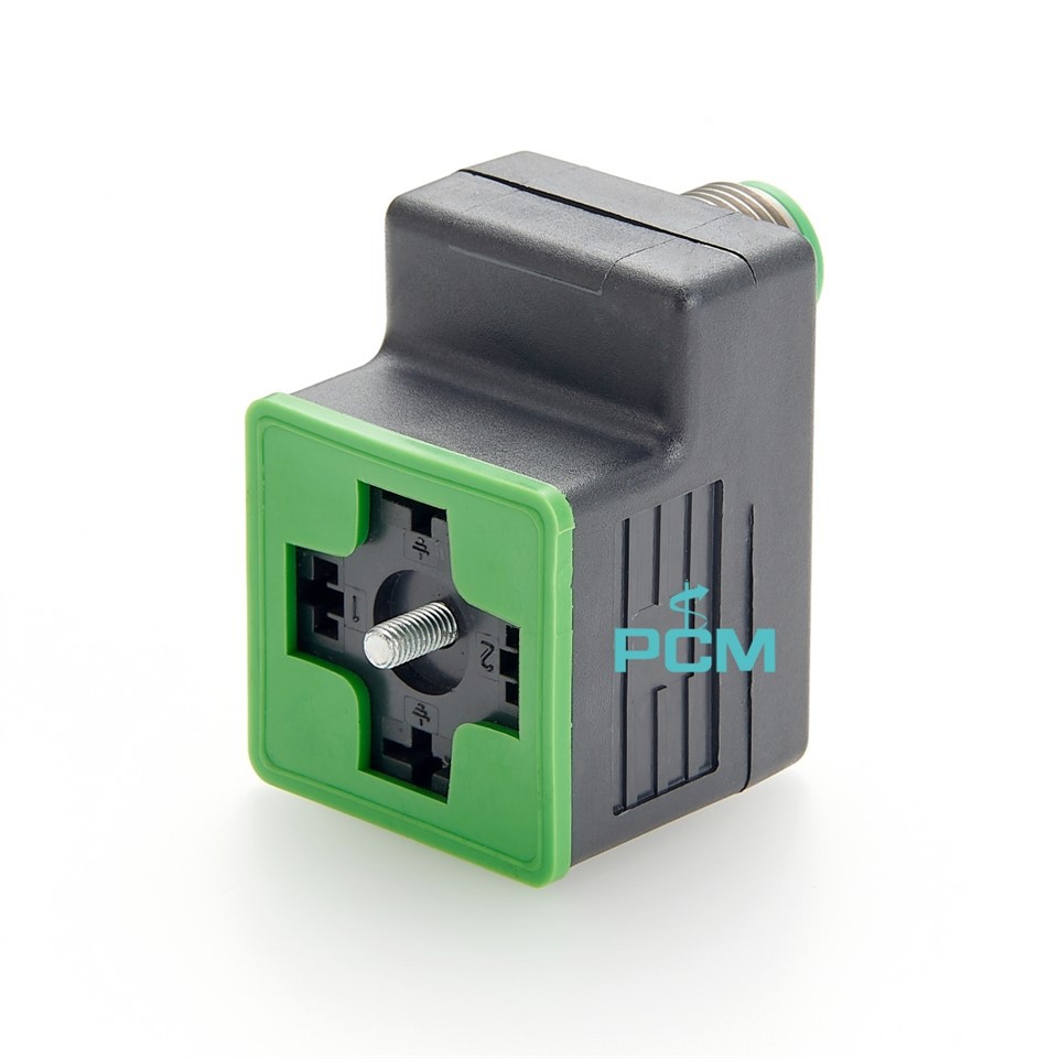 MPM M8 M12 a DIN 43650 Conector de la válvula Forma un adaptador