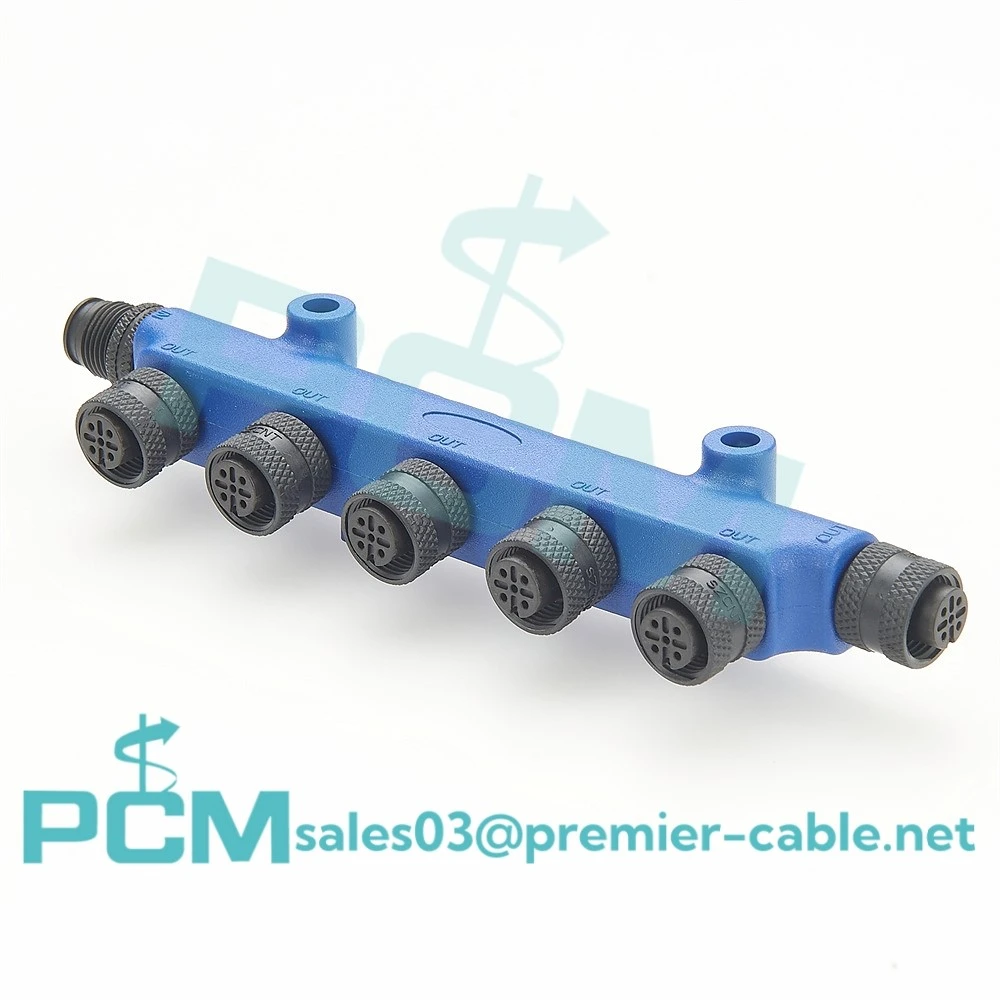We are a manufacturer of NMEA 2000 Tee 5 Way Connector 5 Port Micro-C NMEA 2000 Backbone Connector